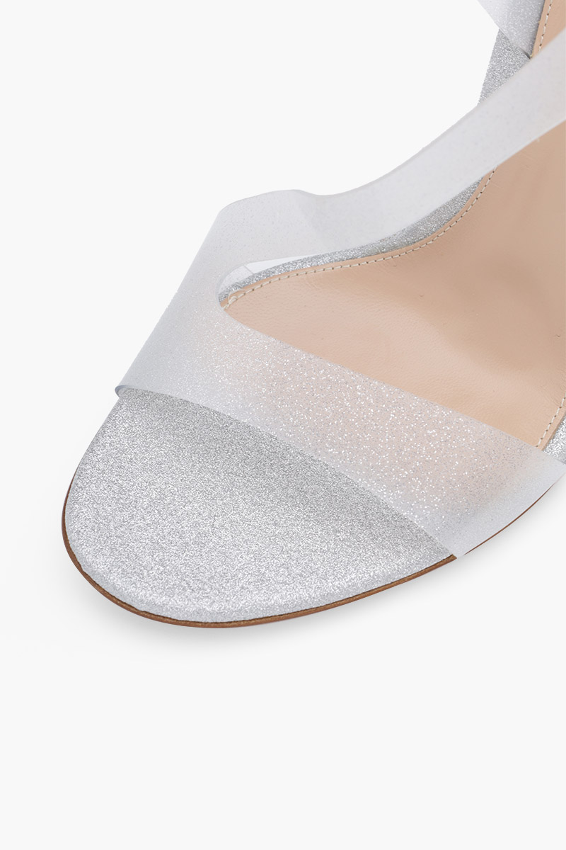 GIANVITO ROSSI Women Metroplois Stiletto Heel Sandals 105mm in Silver 4