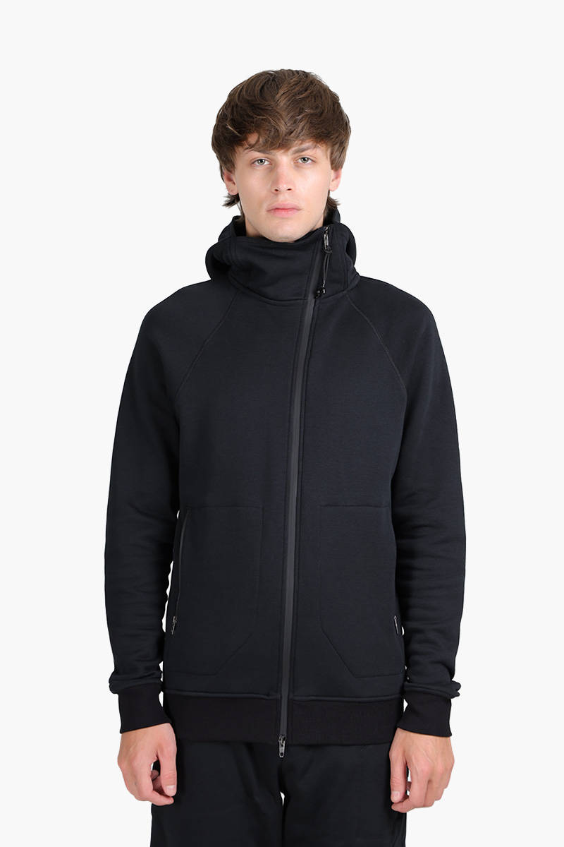 SIKI Gym Zipper Jacket in Black with Hoodie 0