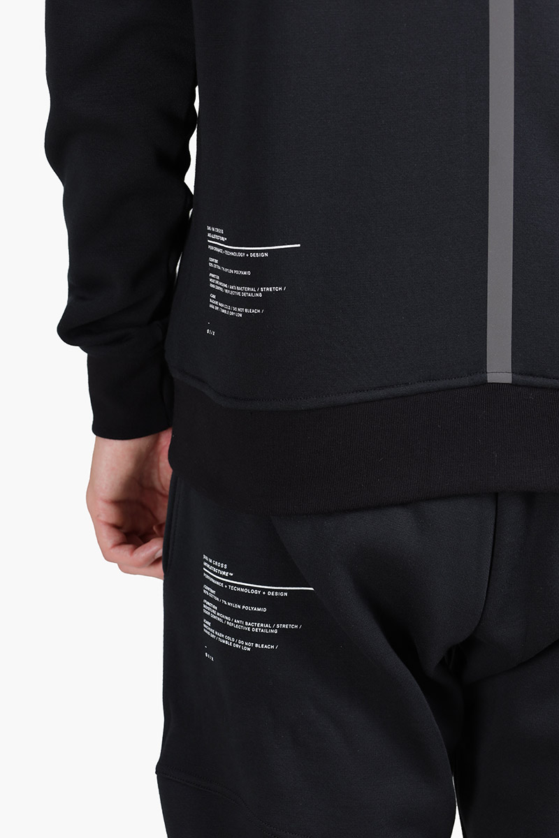 SIKI Gym Zipper Jacket in Black with Hoodie 4
