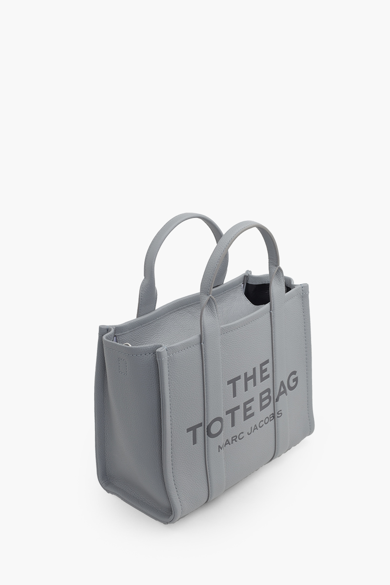 MARC JACOBS Small The Leather Tote Bag in Wolf Grey 2