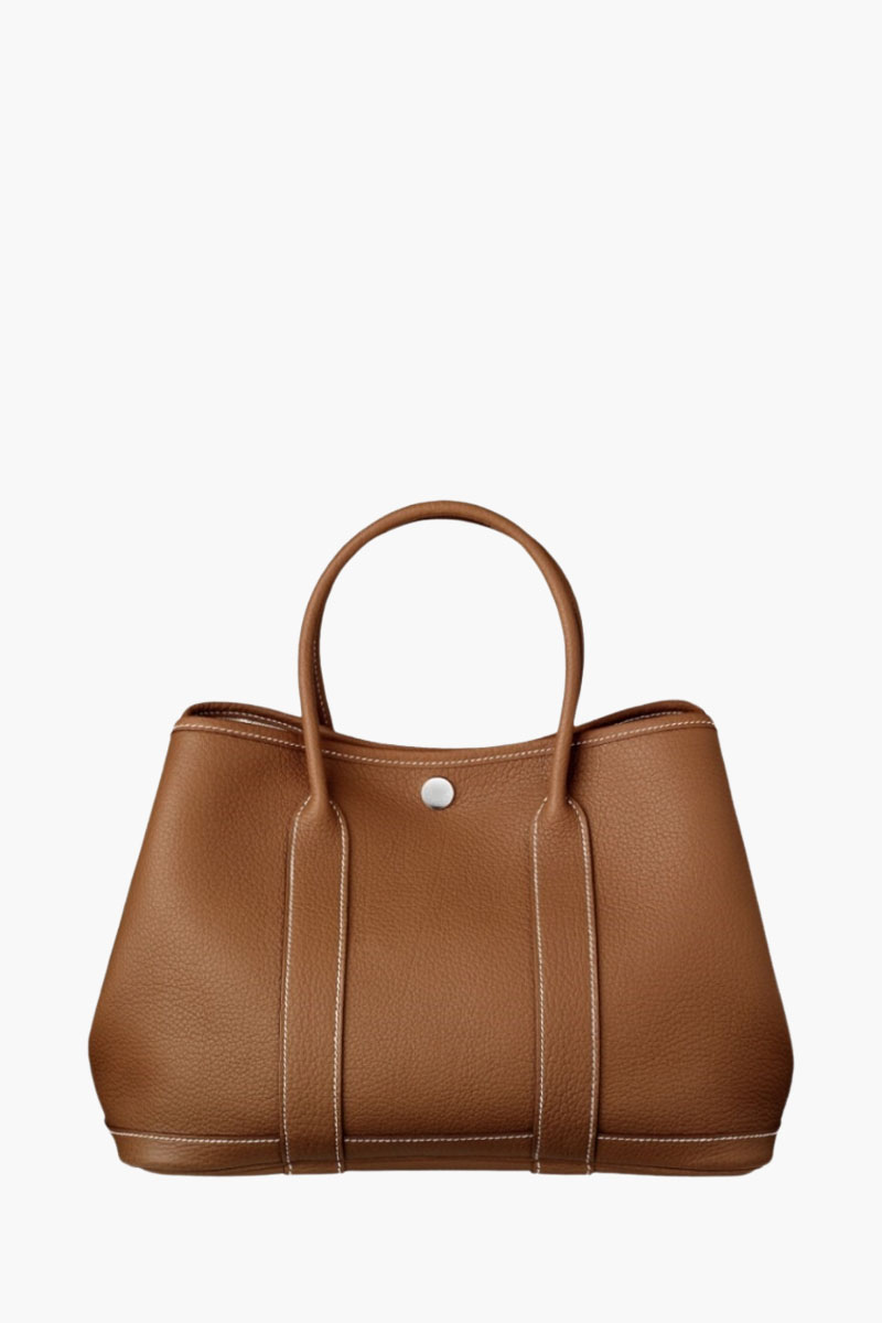 HERMÈS BNIB Garden Party 30 Bag in Gold Negonda Calfskin PHW #K 0