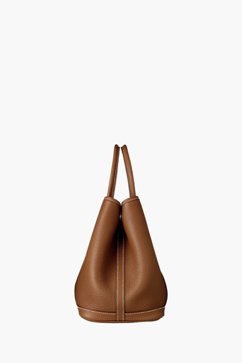 HERMÈS BNIB Garden Party 30 Bag in Gold Negonda Calfskin PHW #K 1