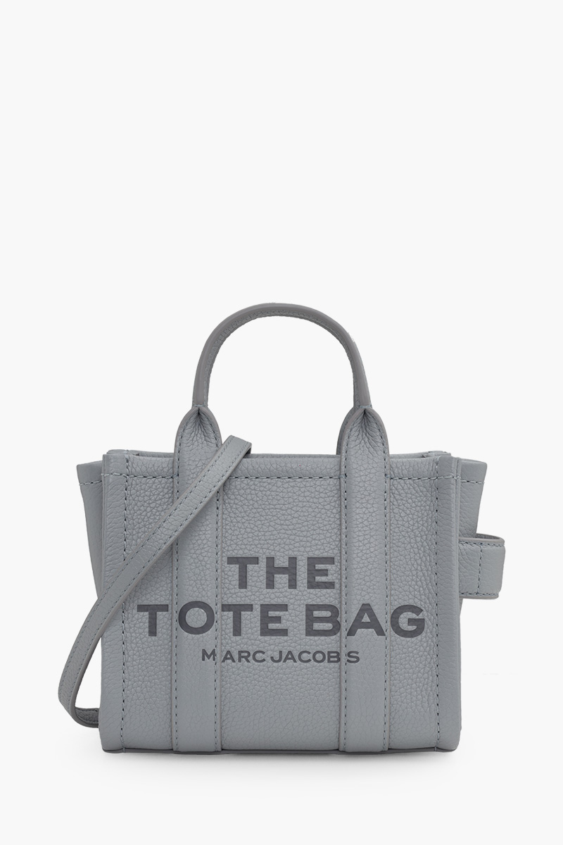 MARC JACOBS The Leather Crossbody Tote Bag in Wolf Grey 0