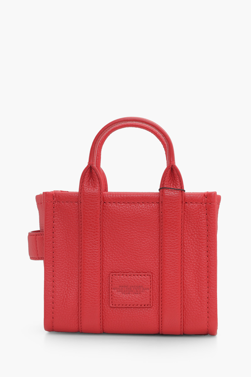 MARC JACOBS The Leather Crossbody Tote Bag in True Red 1