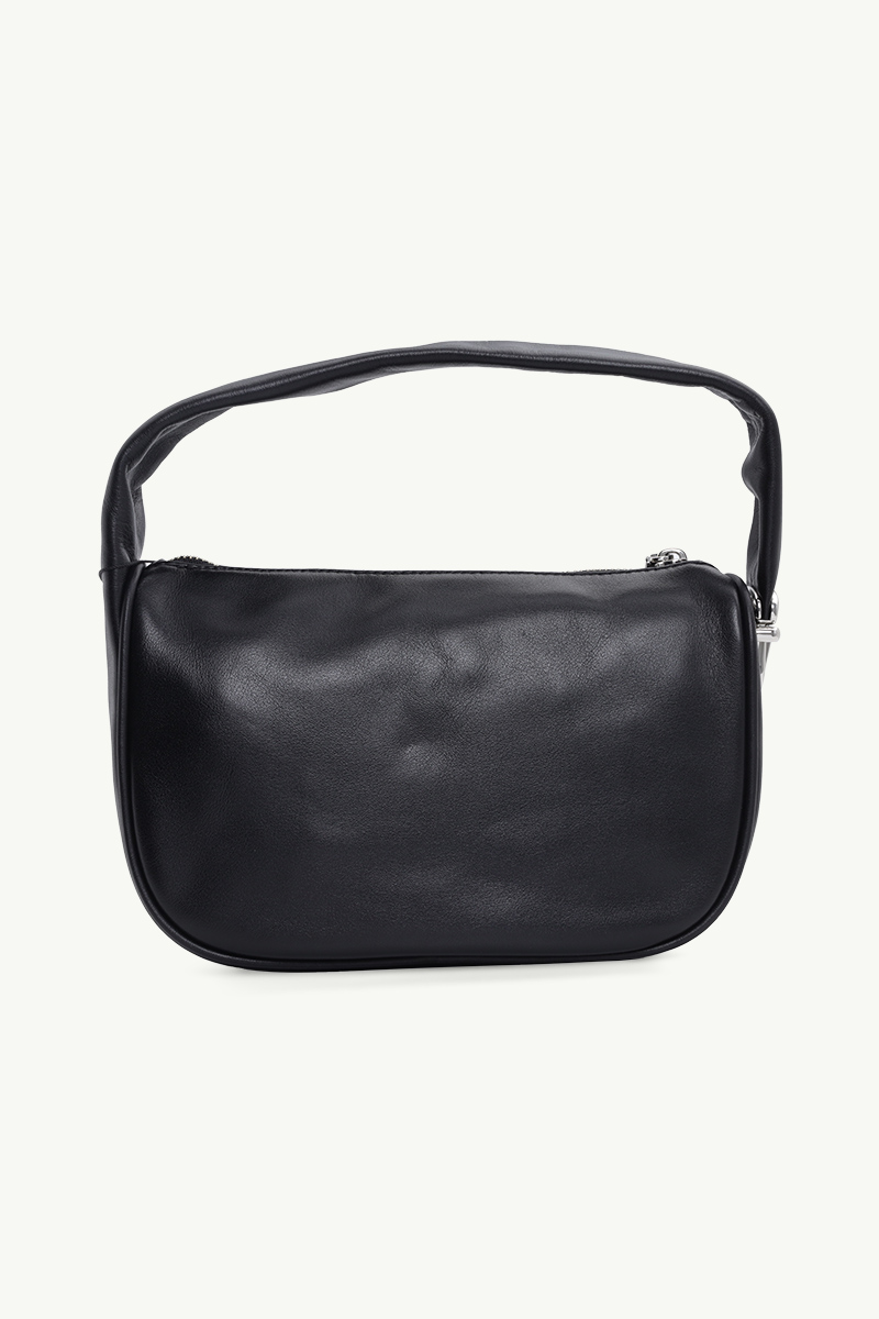 MARC JACOBS Mini The Pushlock Hobo Bag in Black Leather 1