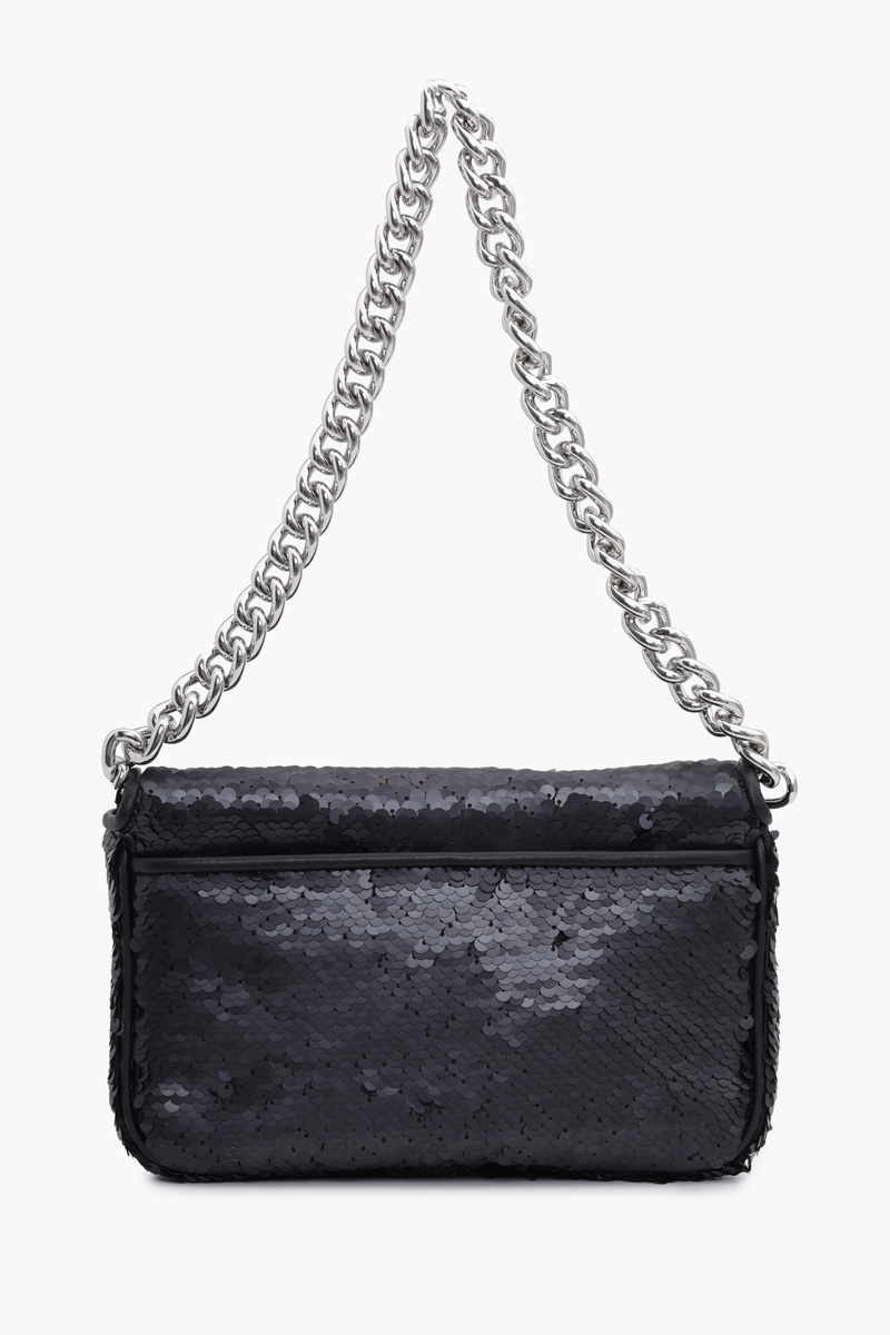 MARC JACOBS The Sequin J Marc Shoulder Bag in Black 1