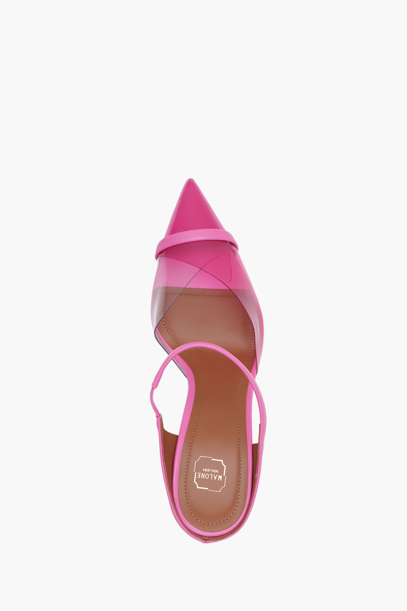 MALONE SOULIERS Iona Mules PVC 70mm in Fuchsia/Fuchsia 3