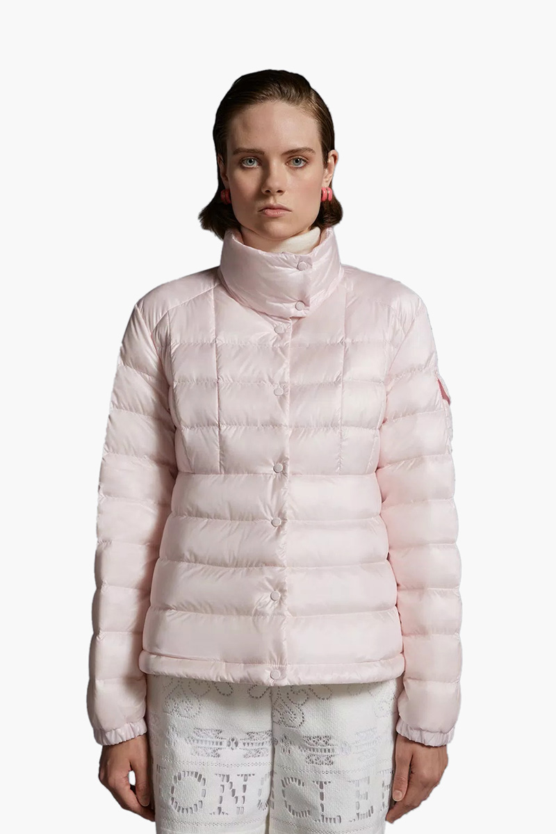 MONCLER Women Aminia Short Down Jacket in Pink 1