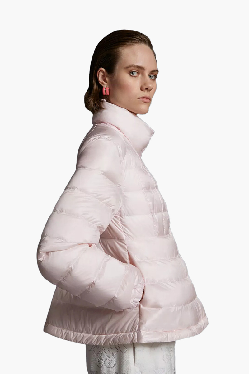 MONCLER Women Aminia Short Down Jacket in Pink 3