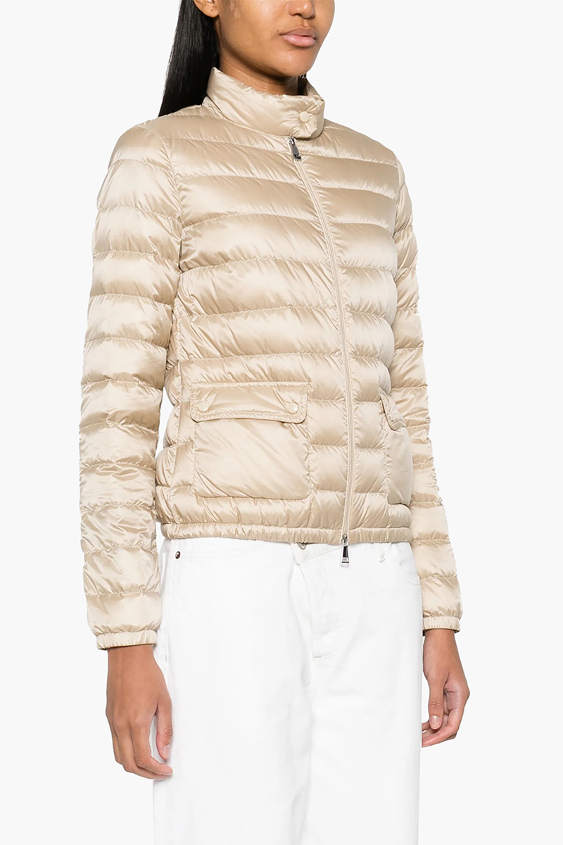 MONCLER Women Lans Short Down Jacket in Beige 2