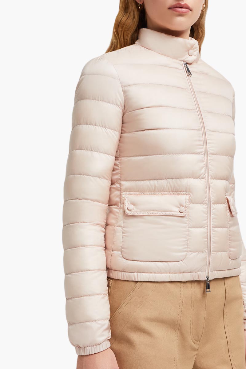 MONCLER Women Lans Short Down Jacket in Light Pink 3