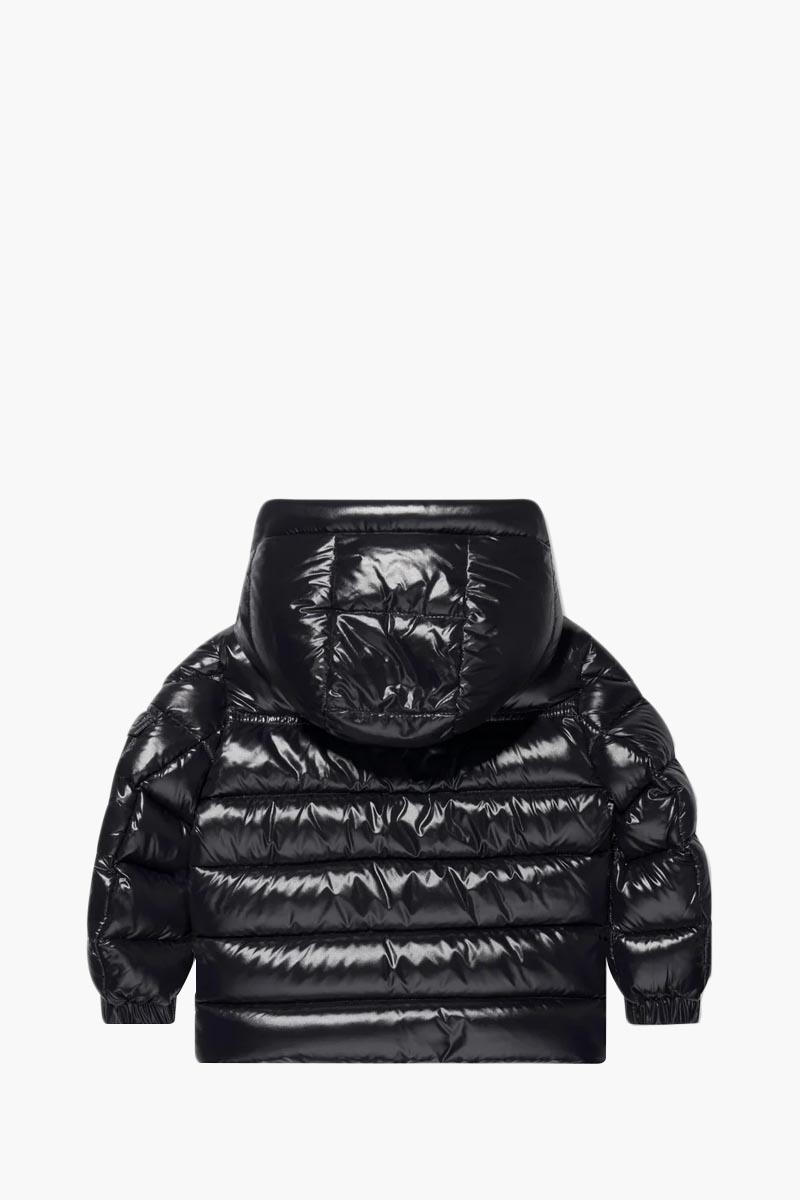 MONCLER Children Groseiller Down Jacket in Black with Hoodie 1