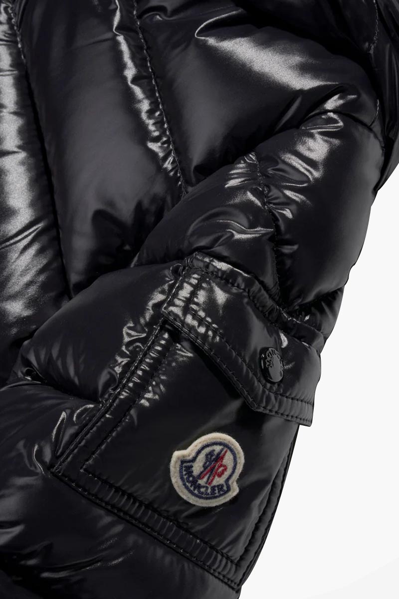 MONCLER Children Groseiller Down Jacket in Black with Hoodie 2