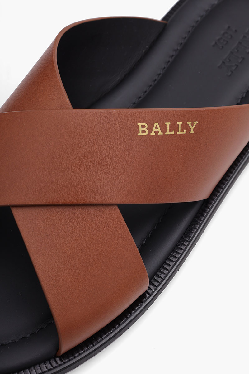 BALLY Men Jair Crossover Sandas in Brown 4