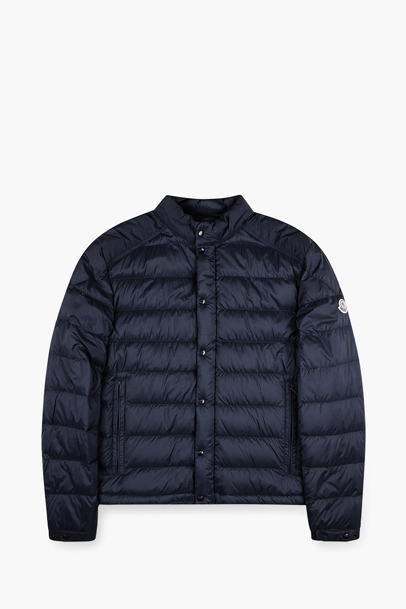 MONCLER Men Selves Short Down Jacket in Navy Blue 0