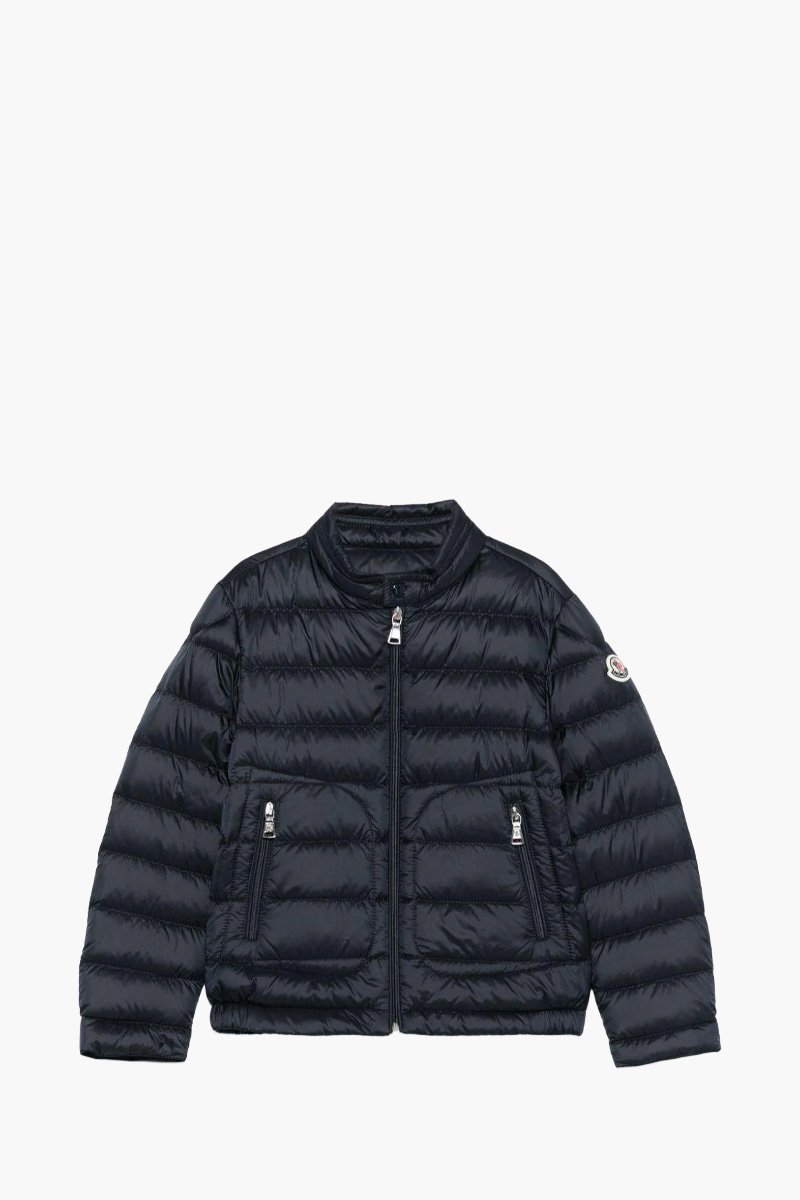 MONCLER Children Acorus Packable Down Jacket in Midnight Blue Recycled Longue Saison 0