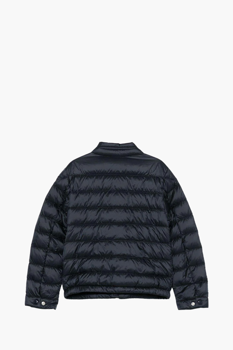 MONCLER Children Acorus Packable Down Jacket in Midnight Blue Recycled Longue Saison 1