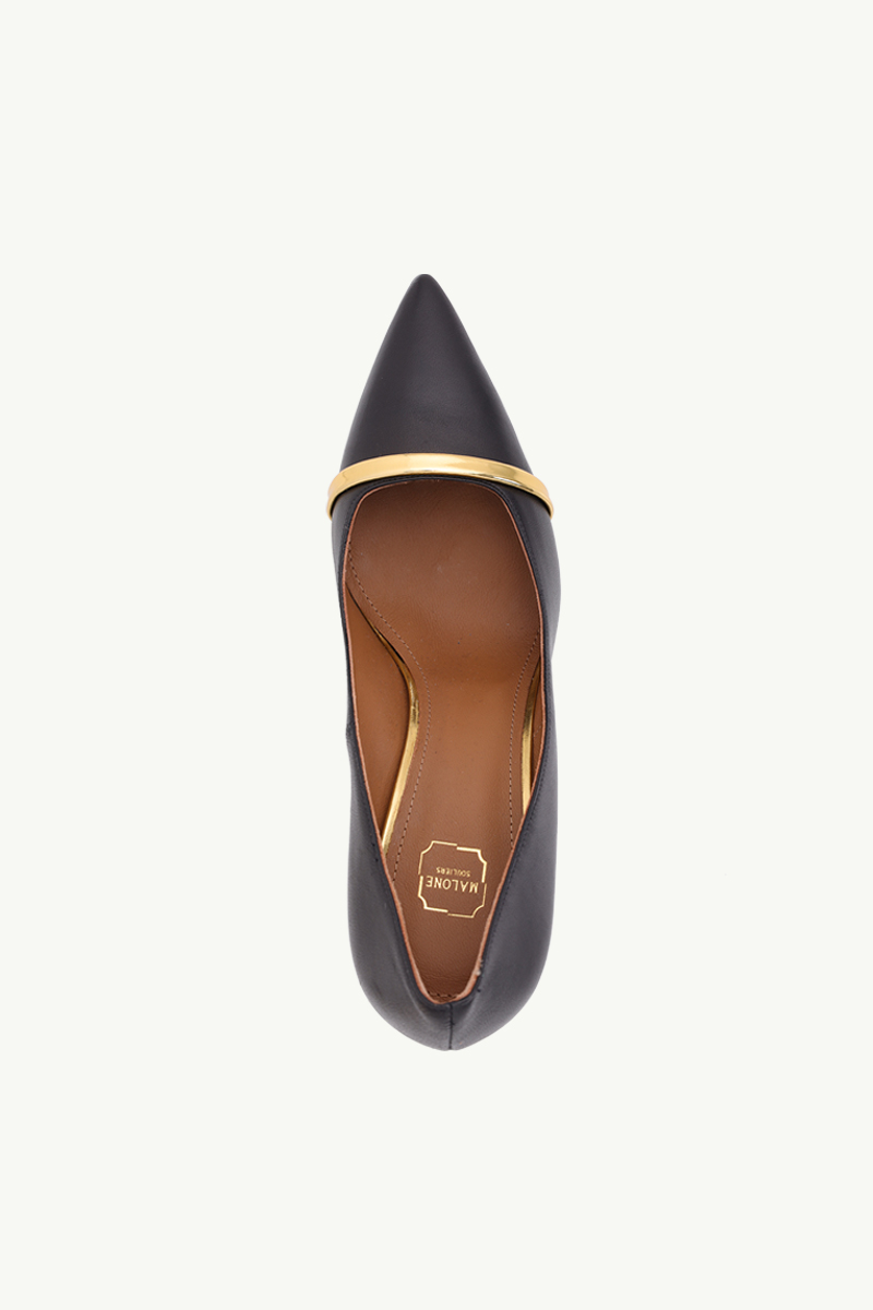 MALONE SOULIERS Karlie Pumps 90mm in Black/Gold 3