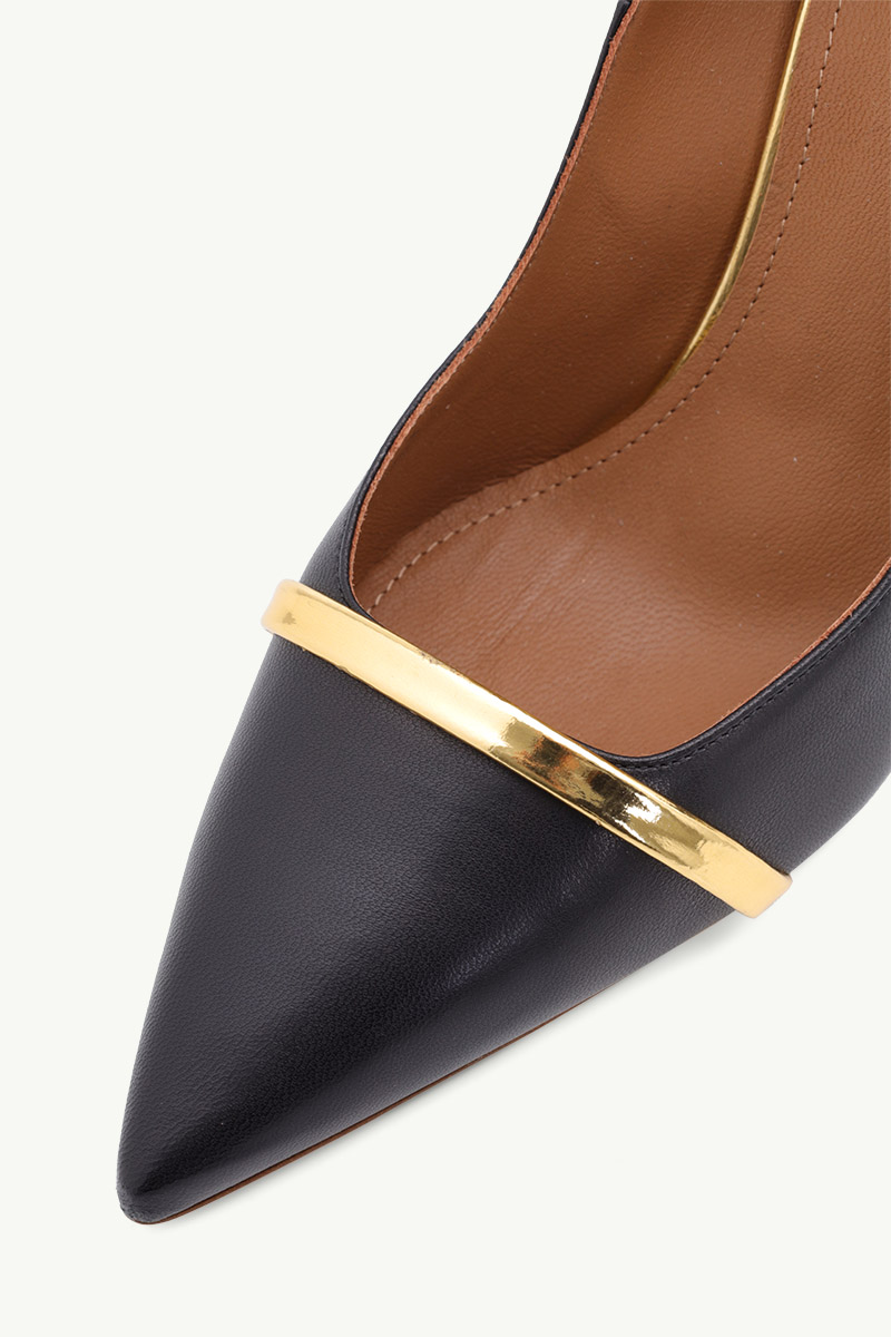 MALONE SOULIERS Karlie Pumps 90mm in Black/Gold 4