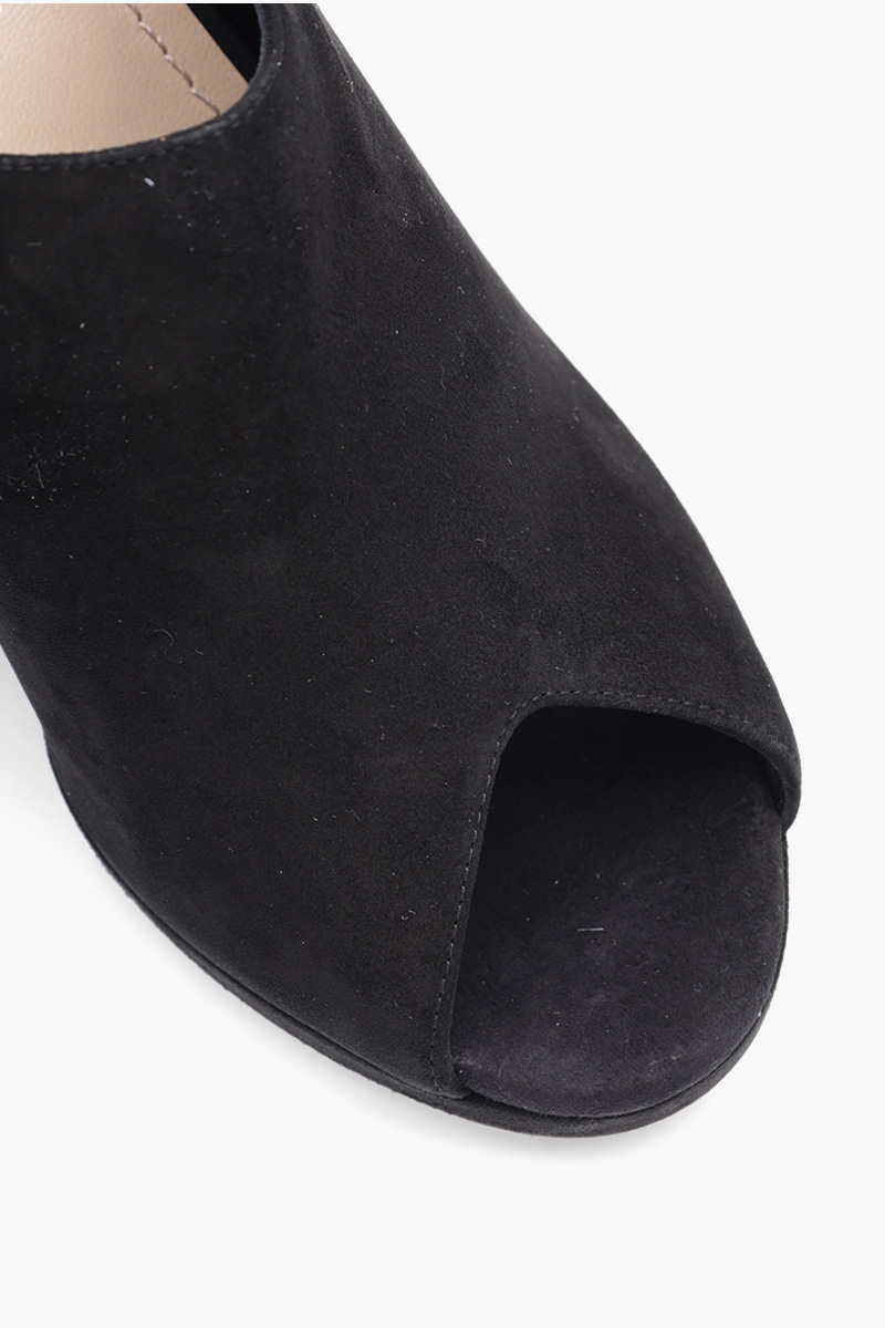 CHRISTIAN DIOR Absolu Open Toe Sandals 90mm in Black Suede 4
