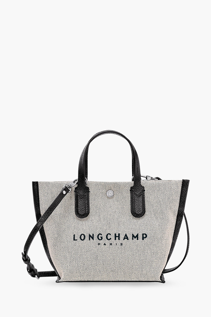 LONGCHAMP Essentiall XS Handbag in Ecru Canvas with Adjustable Shoulder Strap 0