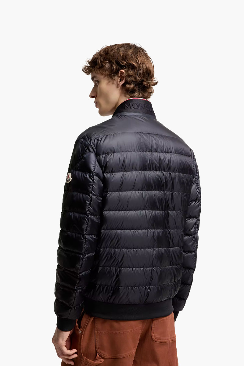 MONCLER Men Rigel Short Down Jacket in Blue Nyon 2