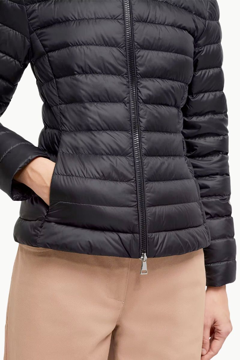 MONCLER Women Igelle Short Down Jacket in Black Nylon 3