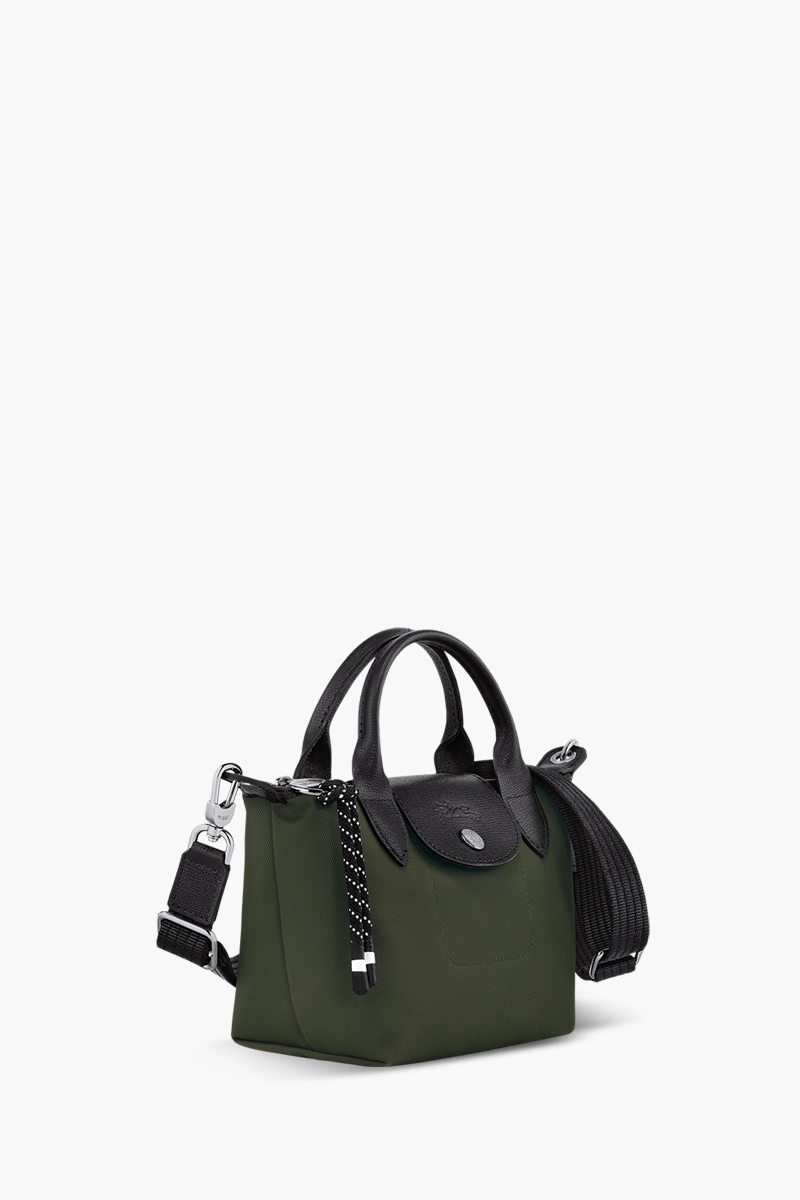 LONGCHAMP Mini Le Pliage Energy Top Handle Bag in Dark Khaki 2
