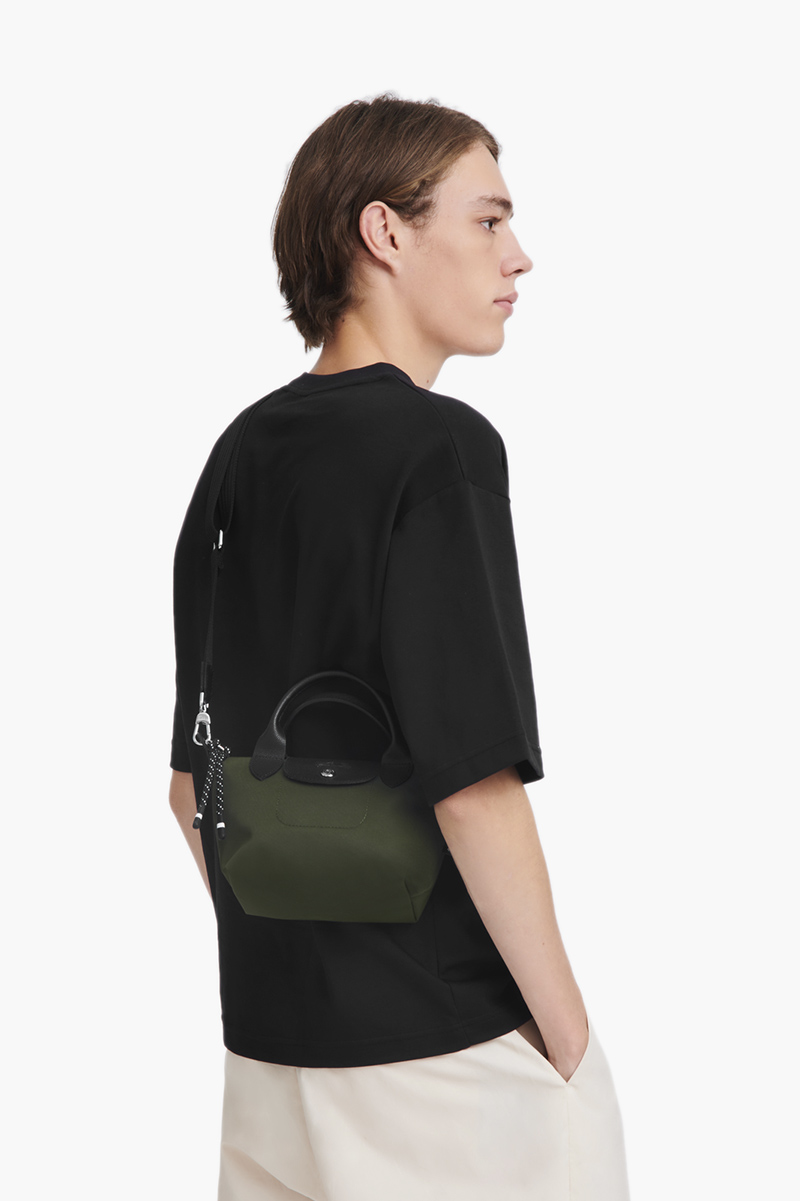 LONGCHAMP Mini Le Pliage Energy Top Handle Bag in Dark Khaki 3