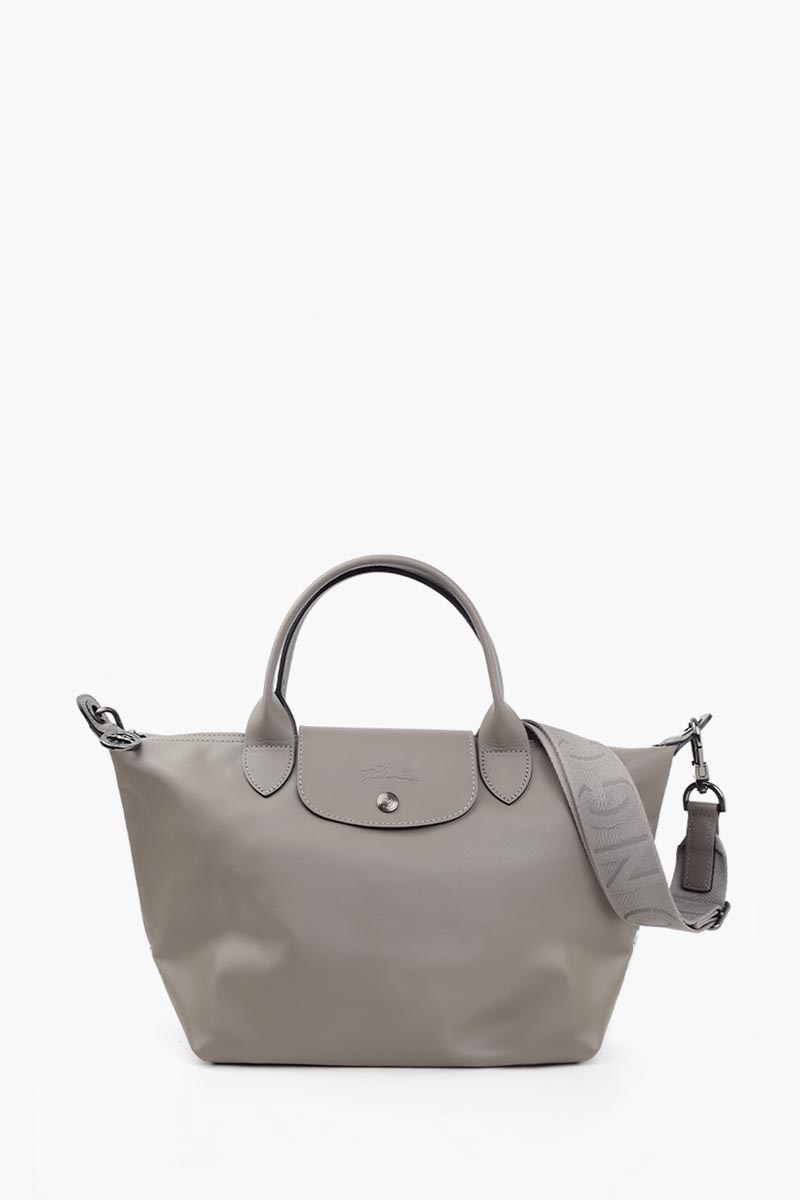 LONGCHAMP Small Le Pliage Xtra Handbag in Turtledove Cowhide Leather 0