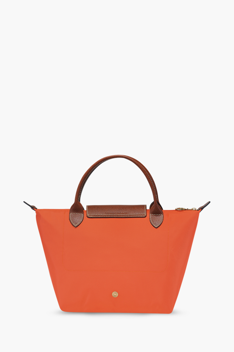 LONGCHAMP Small Le Pliage Top Handle Bag in Orange 1