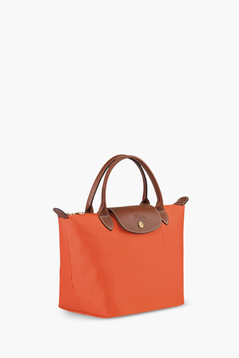 LONGCHAMP Small Le Pliage Top Handle Bag in Orange 2