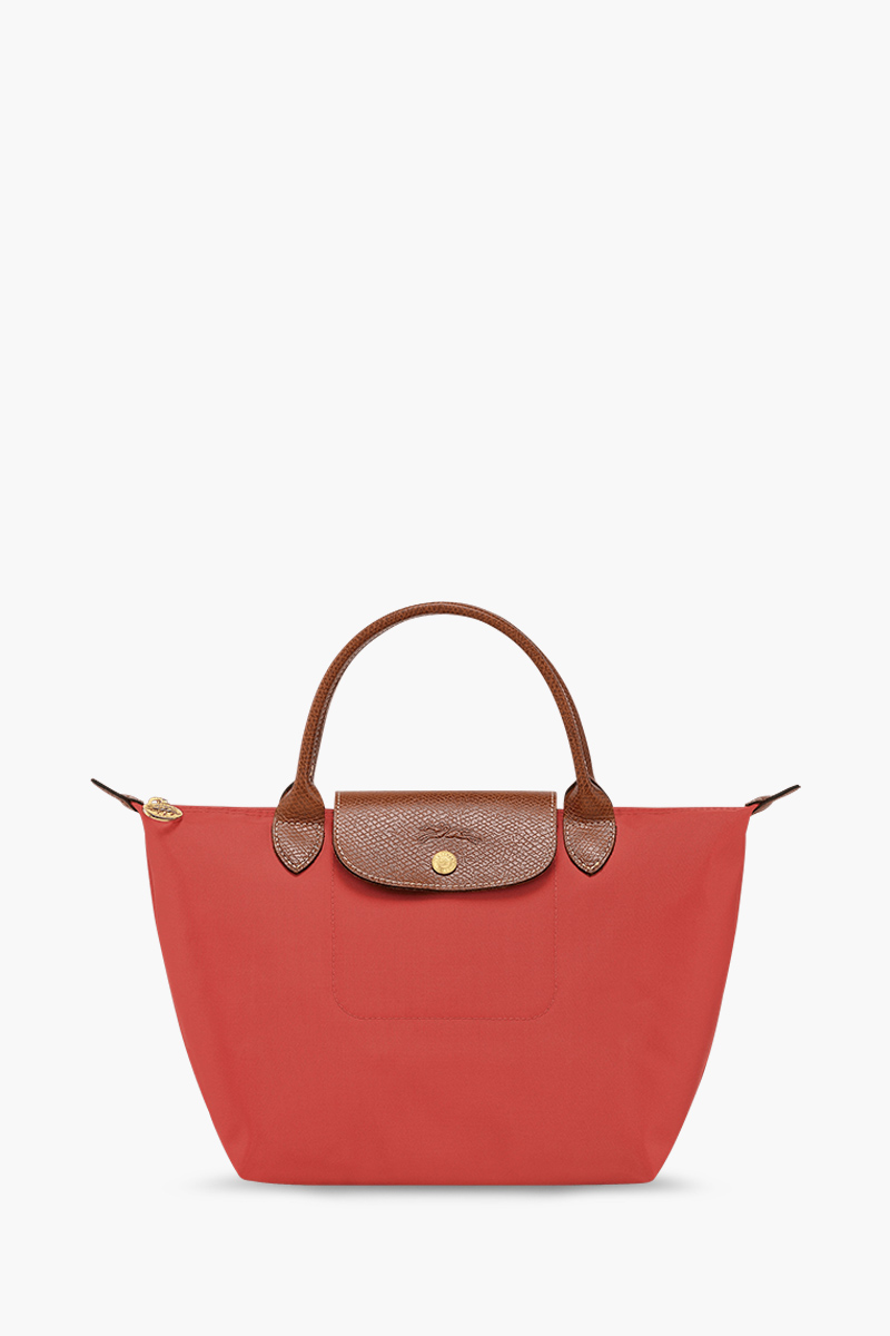 LONGCHAMP Small Le Pliage Top Handle Bag in Tomato 0