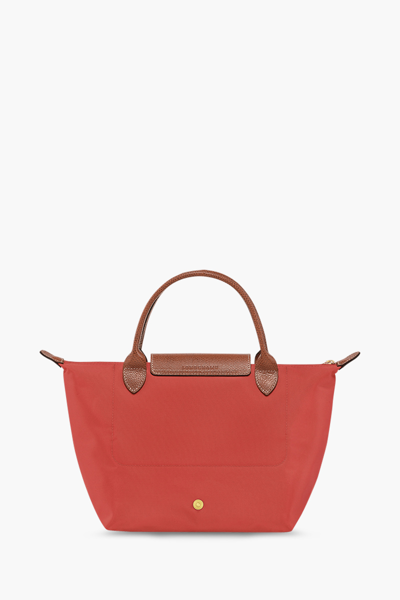 LONGCHAMP Small Le Pliage Top Handle Bag in Tomato 1