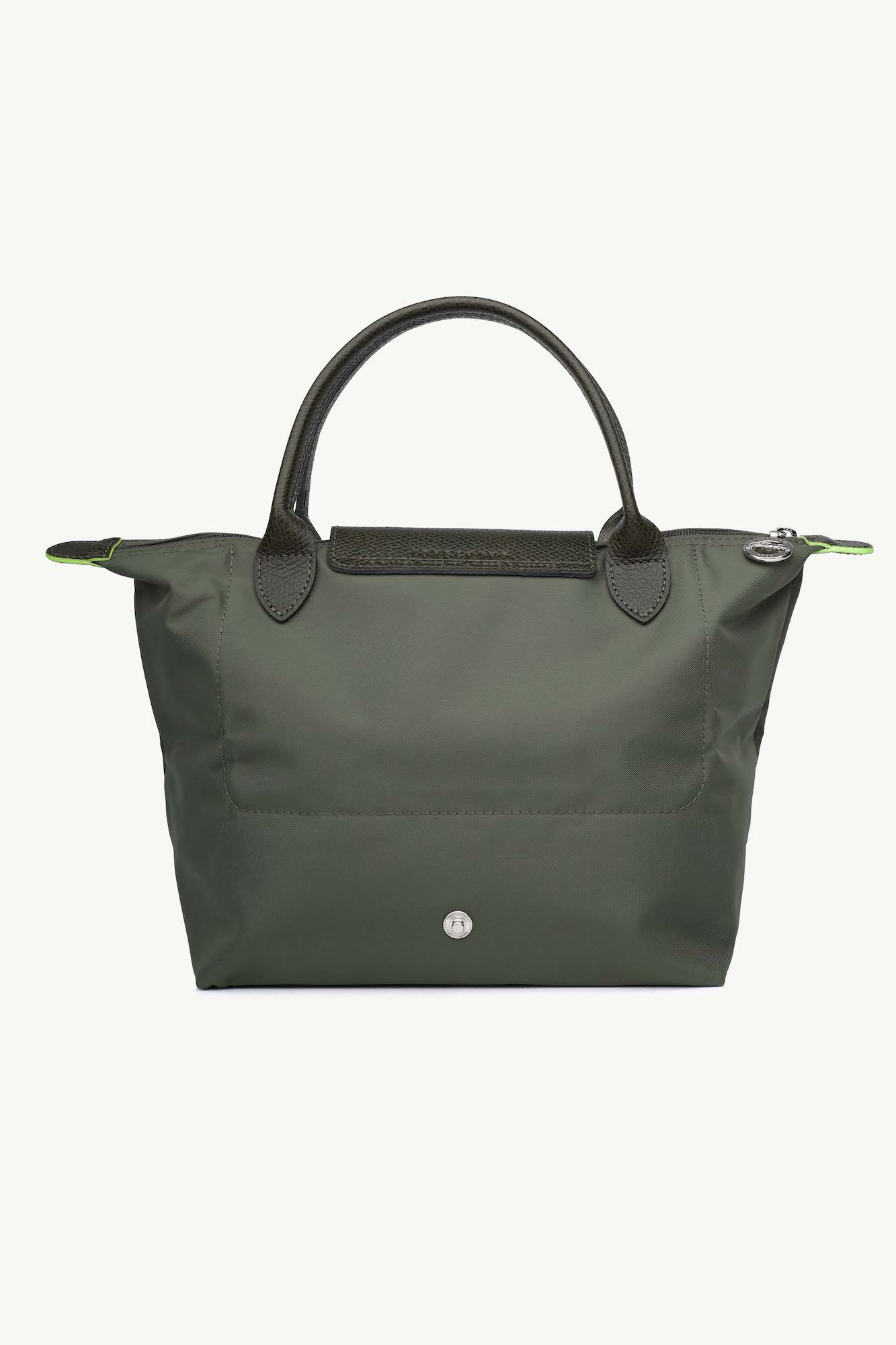 LONGCHAMP Small Le Pliage Green Top Handle Bag in Forest Recycled Canvas 1