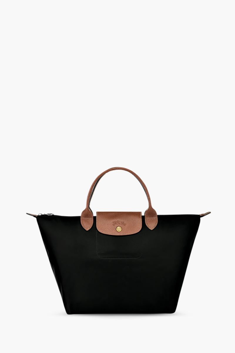 LONGCHAMP Medium Le Pliage Top Handle Bag in Black 0