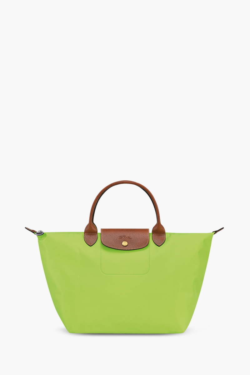 LONGCHAMP Medium Le Pliage Top Handle Bag in Light Green 0