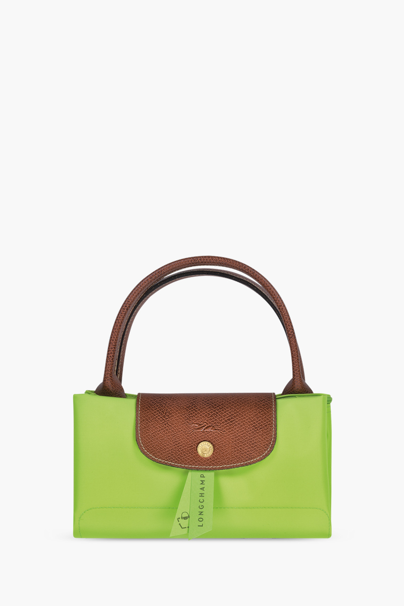 LONGCHAMP Medium Le Pliage Top Handle Bag in Light Green 3