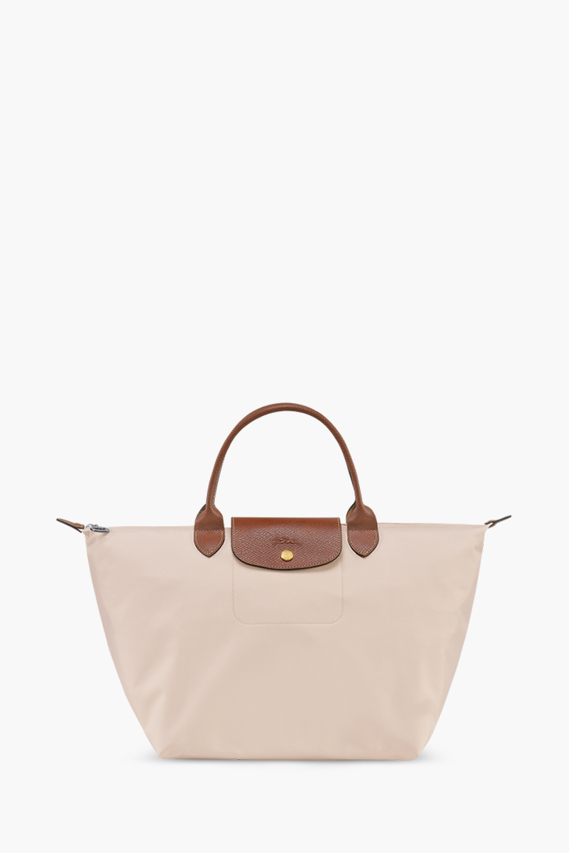 LONGCHAMP Medium Le Pliage Top Handle Bag in Paper Beige 0