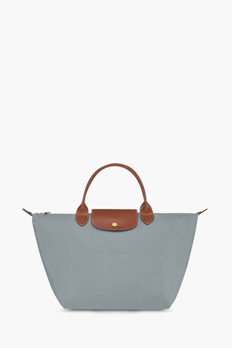 LONGCHAMP Medium Le Pliage Top Handle Bag in Steel 0