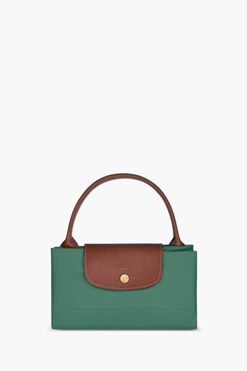 LONGCHAMP Medium Le Pliage Top Handle Bag in Sage 3