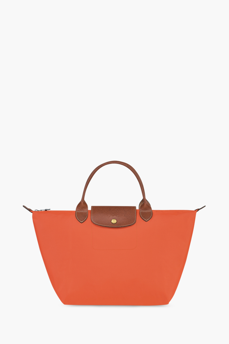 LONGCHAMP Medium Le Pliage Top Handle Bag in Orange 0