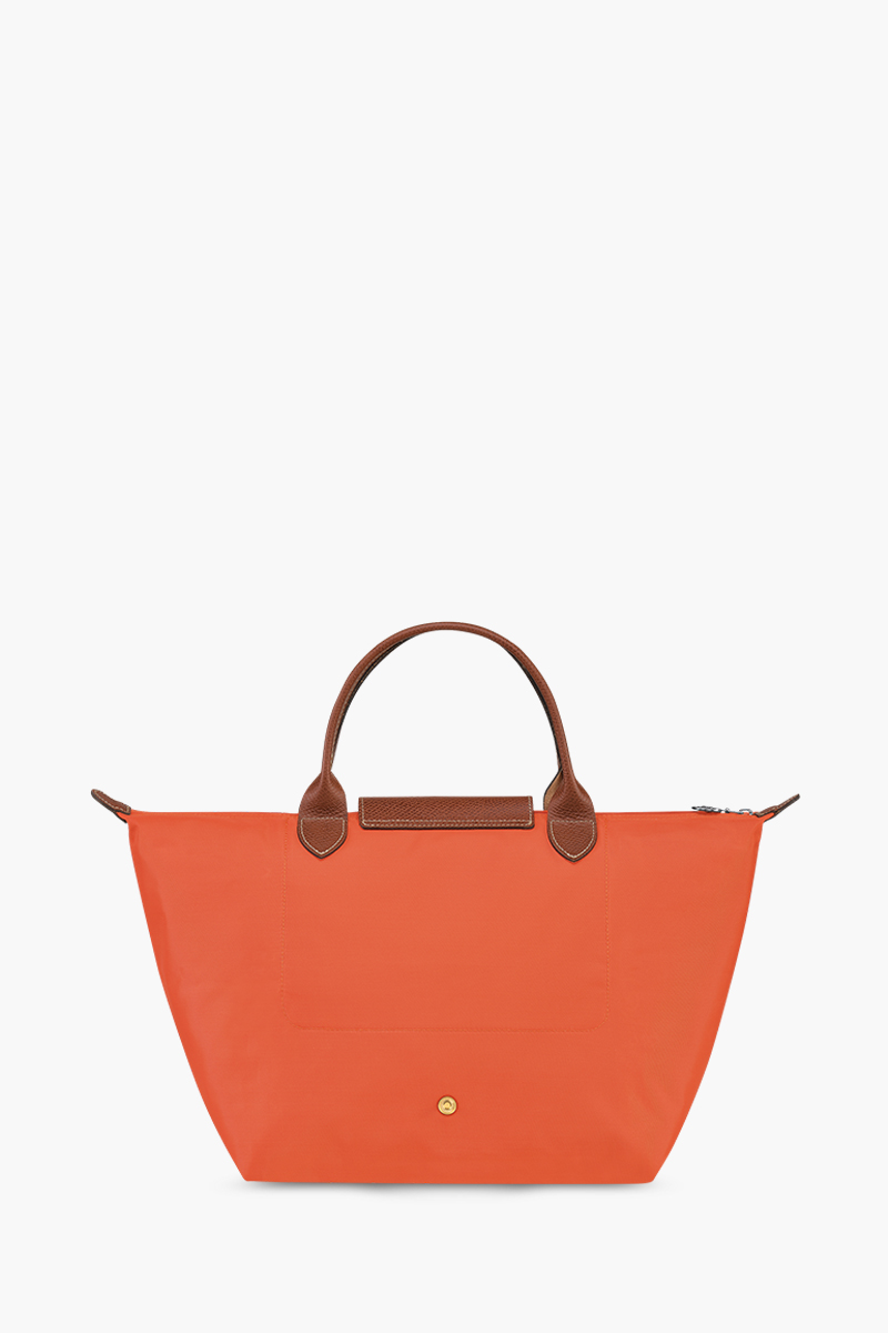 LONGCHAMP Medium Le Pliage Top Handle Bag in Orange 1