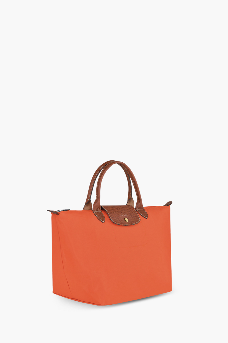 LONGCHAMP Medium Le Pliage Top Handle Bag in Orange 2