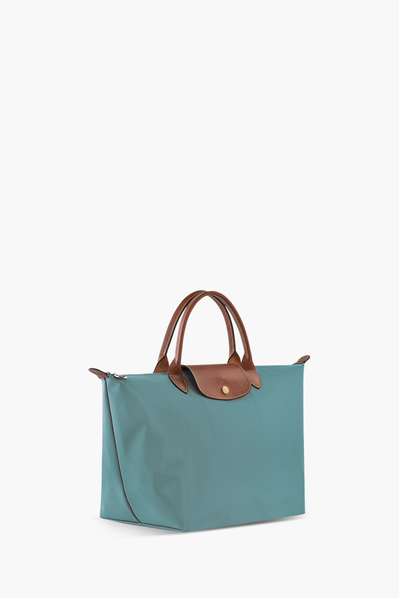 LONGCHAMP Medium Le Pliage Top Handle Bag in Eucalyptus 2