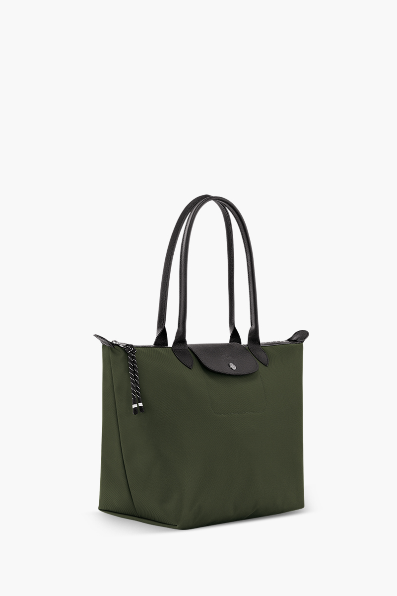 LONGCHAMP Large Le Pliage Energy Tote Bag in Khaki Canvas 2