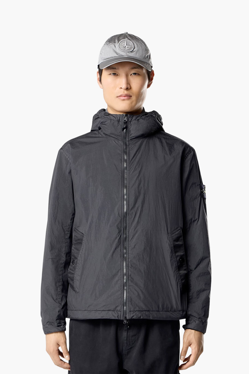STONE ISLAND Men Garment Dyed Crinkle Reps Ny Jacket in Black Nylon 1