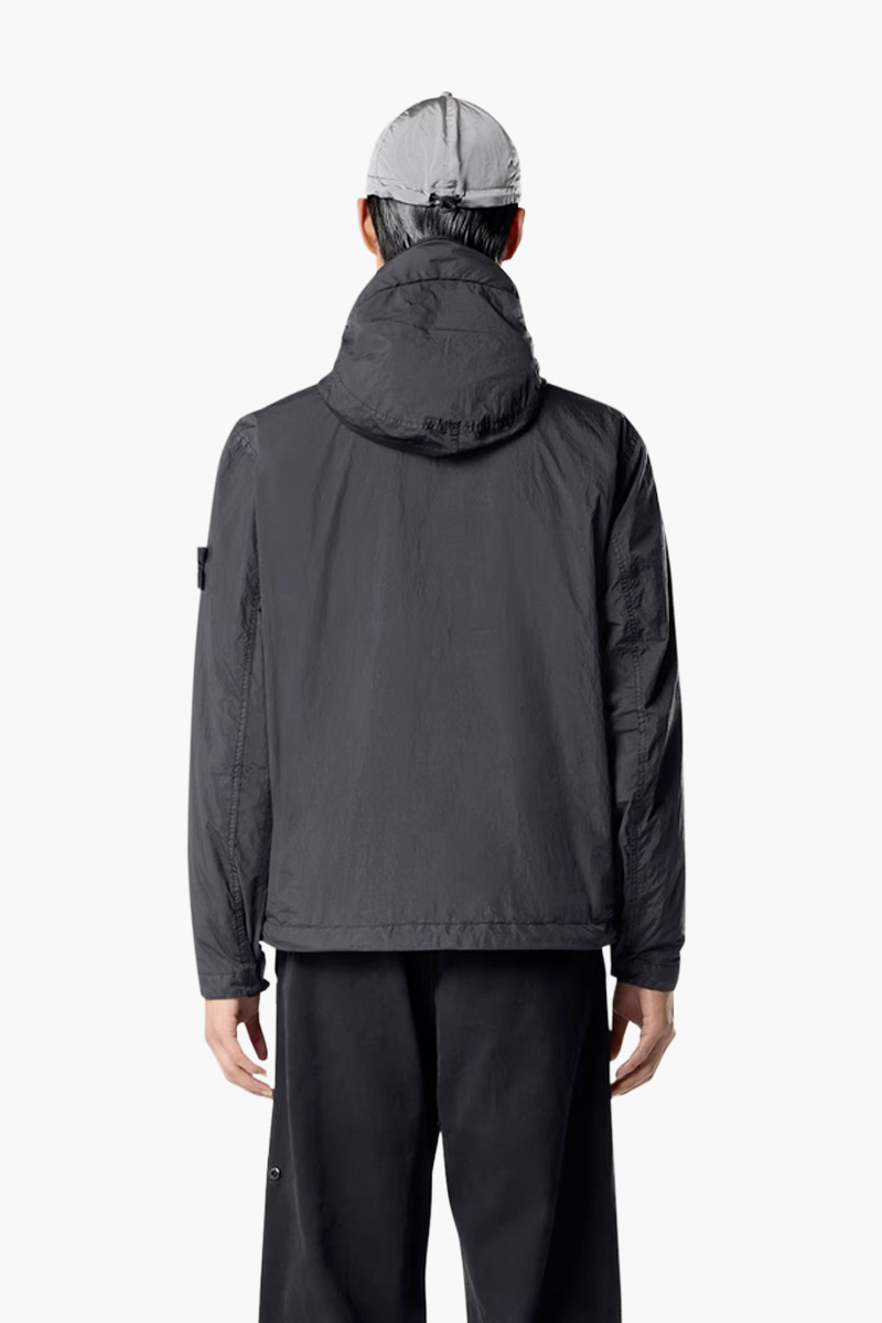 STONE ISLAND Men Garment Dyed Crinkle Reps Ny Jacket in Black Nylon 2