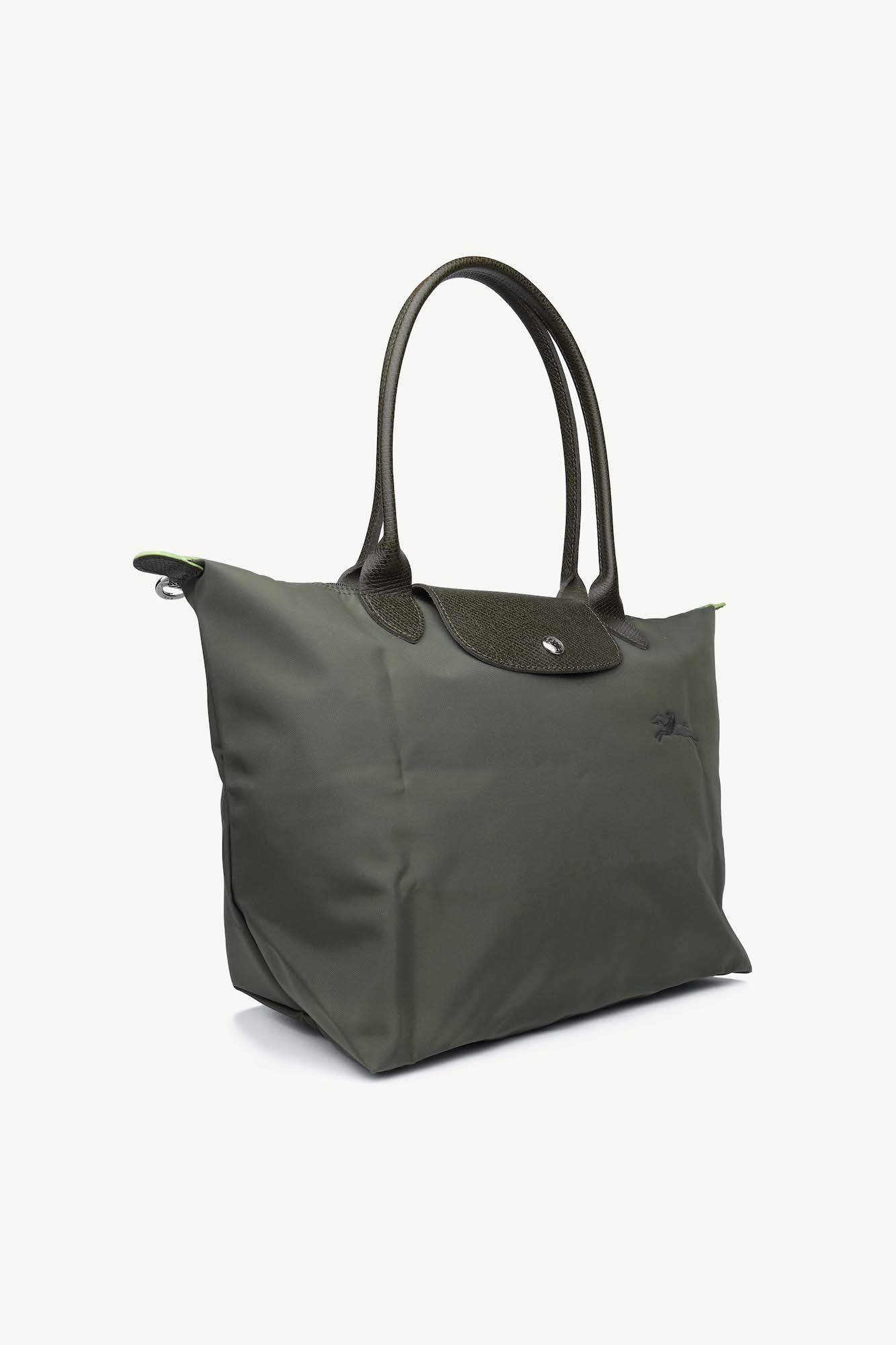 LONGCHAMP Medium Le Pliage Green Shoulder Bag in Forest Recycled Canvas 2