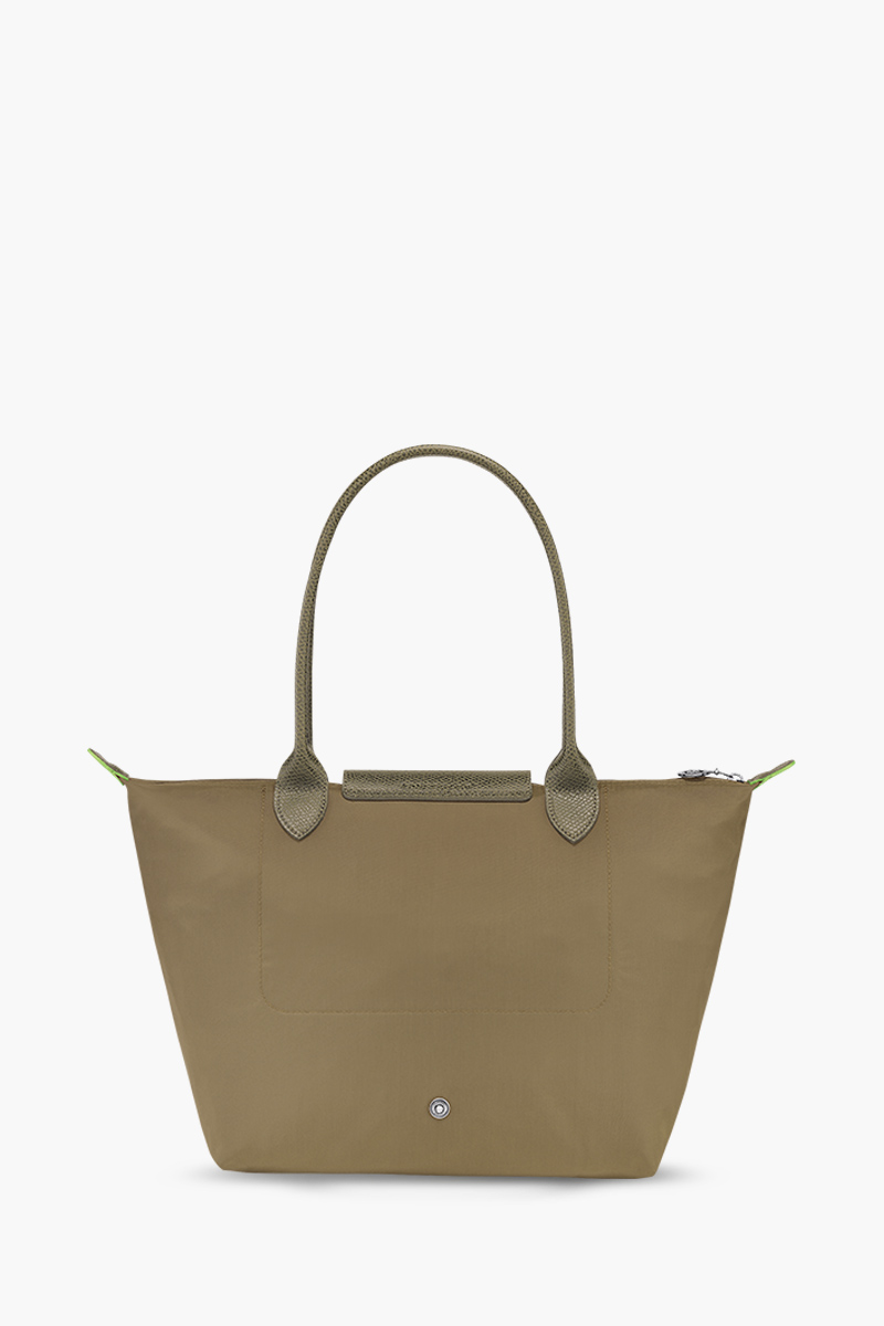 LONGCHAMP Medium Le Pliage Green Shoulder Bag in Artichoke Recycled Canvas 1